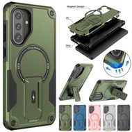 For Samsung Galaxy A16 A26 A36 A56 A15 A25 A35 A55 A54 4G 5G Armor Shockproof Magsafe Case Kickstand