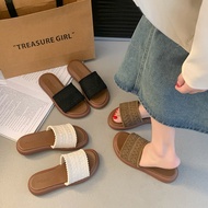 selipar perempuan murah cantik selipar perempuan Ethnic Style Slippers - Summer Cross Strap Anti-Sli