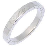 Cartier Lanieres ring, size 19.5, Pt950 platinum, approximately 9g, men's [pre-owned]
