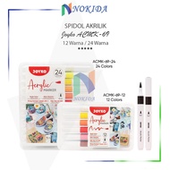 Nokida Joyko ACMK-69 Acrylic Marker [1 Set of 12/s 24 Colors] Acrylic Maker ACMK69 Acrylic Watercolo