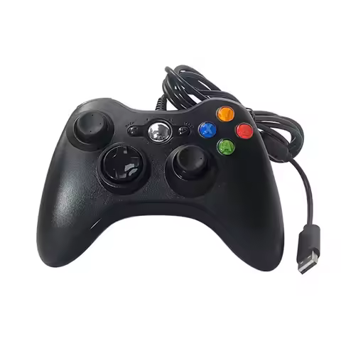 USB Wired Gamepad PC360 Mode Game Controller PC Handheld Joystick Game Gamepad Double Vibration for 