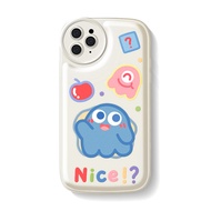 Good case airbagcase For IPhone 14 Pro Max IPhone Case Thickened TPU Soft Case Clear Case Airbag Shock Resistant Cartoon Cute little monster Compatible for iPhone 11 12 13 14 Pro Max 15 Pro Max iPhone XR 7 8 Plus X XS Max SE 2020(without holder)