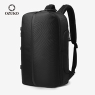 OZUKO Large Capacity USB Charging Men Backpack Waterproof Fashion Outdoor Travel Bag