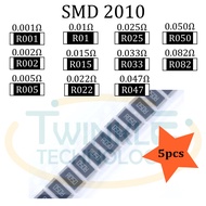 Resistor SMD 2010 0.001 ohm, 0.002 ohm, 0.005 ohm, 0.01 ohm, 0.05 ohm, 0.015 ohm, 0.022 ohm, 0.025 o