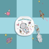 baseus wm02 เคสหูฟัง ใสลายการ์ตูน ที่ใส่หูฟังสำหรับ Baseus WM02 พร้อมพวงกุญแจ