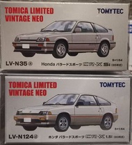 Tomica limited Vintage TLV tomytec LV-N35a LV-N124d CRX set