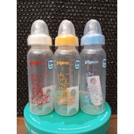 Pigeon Standard assorted round teat milk bottle / slim neck milk bottle with Original Pigeon regulat