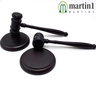 MARTIN1 Judge Hammer, Wood Gavel Attorney Decorative Costume Sound Block, Simple Design Clear Handcr
