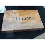 READY Batu Domino Pro Box Kayu Tebal Panjang 5cm Lebar 2.5cm Tebal