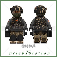 Little SWAT SEALE Germany Delta Police Commando Particle Building Blocks Force People Assemble Boy M