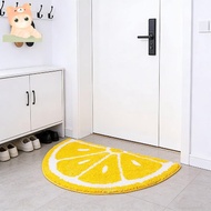 Lemon Bathroom and Kitchen Rug 19.7x31.5 Inch - Water Absorption & Non-Slip Soft Decor for Kids' Roo