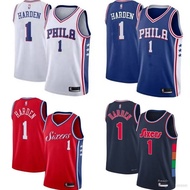 New Philadelphia 76ers Harden NBA Jersey Classic Basketball Sports Casual Vest Commemorative Hot Edition Plus Size