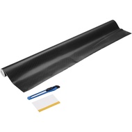 HARFINGTON 1 Set 4D Carbon Fiber Vinyl Wrap 23.62" x 5ft PVC Self-Adhesive Car Sticker Waterproof Wr