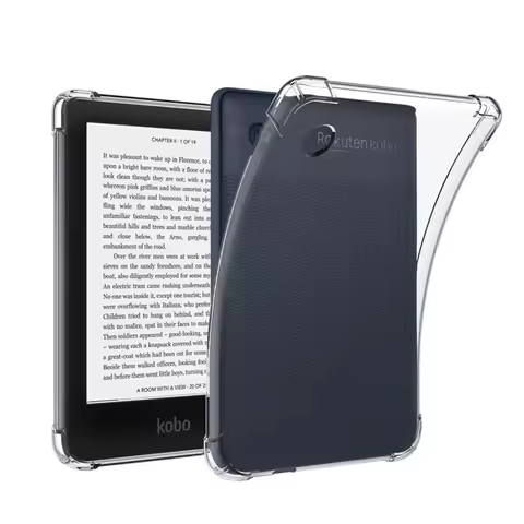Suitable for Kobo Clara Color/BW (6 inches) e-book transparent soft shell protective cover TPU four 