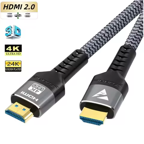 4K@60Hz HDMI Cable High-Speed HDMI 2.0 Cord 18Gbps, HDR, Ethernet, ARC, 3D, HDCP 2.2, 2160p, 48 Bit 