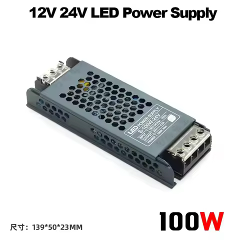 LED Driver 12 V Volt 24V 100W DC Power Supply AC 190 220V To 12V Transformers 24V 100W LED Power Sup