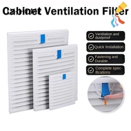 LIAOYING Shutters Fan Grille, White Without Fan Cabinet Ventilation Filter, ABS Fan Filter