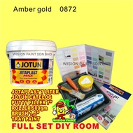 amber gold 0872  ( FULL SET / 7L JOTAPLAST EMULSION / 7" ROLLER SET / 1.5" BRUSH / 500GM PUTTY FILLE