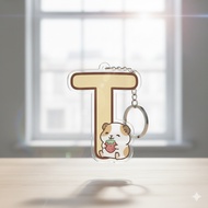 Cute Hamster letter keychain keychain cute keychain cute for bag cute keychain