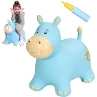INPANY Bouncy Horse, Hippo Hopper Toys, Toddlers Bouncing Animals Toys, Inflatable Hopping Horse Bud