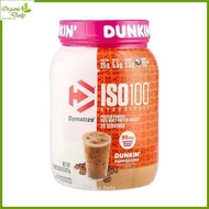 Dymatize x Dunkin ISO100 水解100%分離乳清蛋白粉 卡布奇諾味 1.36磅 ( 620 克) [平行進口]