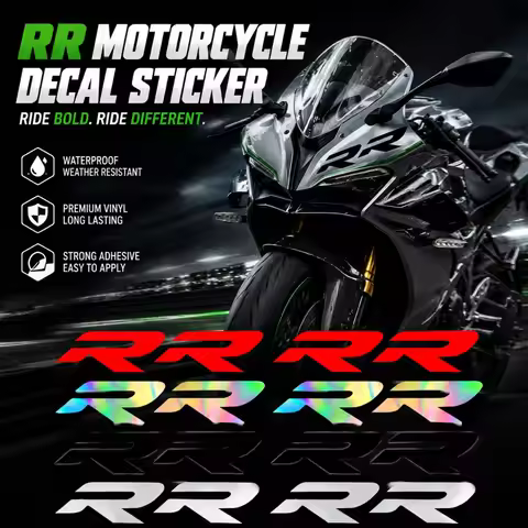 RR Sticker For R Cup 125 50 ZX 6R 10R CBR150R CBR600RR R15 R3 R6 GSX R150 R750 GS 1000RR 1200RR1300R