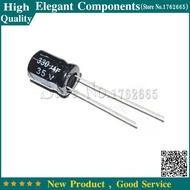 20PCS 35V 330UF 330UF 35V Aluminum Electrolytic Capacitor size 10*13mm 35 V / 33