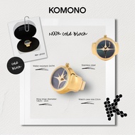 Komono Noor - Gold Black | Stainless Steel | Ring Watch