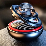 1pc Solar Powered Rotating Car Fragrance Decoration (Including 1 Piece Solid Cologne Scented Cartrid
