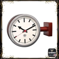 ★Dulton Double Face Clock 170D2 Matt Brick x Roux