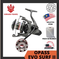 SAMURAI - OPASS Evo Surf II Fishing Reel 8000 6+1 Ball Bearings 4.6:1 Gear Ratio Surf Reel Mesin Pan