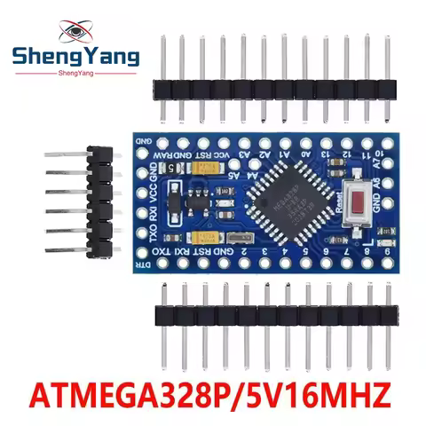 TZT Pro mini Atmega328P Pro Mini 328 Mini ATMEGA328 3.3V 8MHz 5V 16Mhz Ch340g CP2102 FT232RL driver 