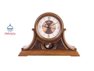 DOGENI นาฬิกาตั้งโต๊ะ รุ่น TCW005DB สีน้ำตาลเข้ม ขนาด : กว้าง 51.3 x สูง 36.0 x หนา 13.0ซม. นาฬิกาตั้งโต๊ะไม้ นาฬิกาโบราณ นาฬิกาลูกตุ้ม เสียงตี เสียงระฆัง หรือเสียงดนตรี ตุ้มแกว่ง ดีไซน์เรียบหรู  ระบบ Quartz Wooden Table Clock Dekojoy