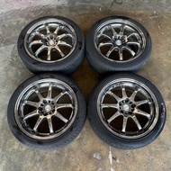 Original Work Emotion XD9 JDM Wheel Chrome Rim 18” 5H 114.3PCD 8JJ ET45 Honda Toyota Nissan Sport Ri