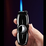 Fidget Spinner Torch Lighter Single Jet Flame Windproof Butane Gas Lighter