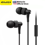 Awei ES-390i Gaming Wired Earphone Stereo Sound Headphone In-Ear Earphone 1.2M Length Awei ES390 Awe