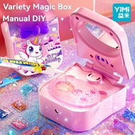 YIMI DIY Unicorn Gift Box Unicorn Magic Box Unicorn Jewelry Box Arts and Crafts Kit for Girls DIY To