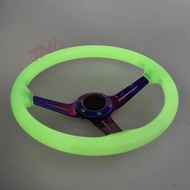 【Swift Spark】 Sports Steering Wheel 14inch Bubble Transparent Racing Steering Wheel Neo Spoke