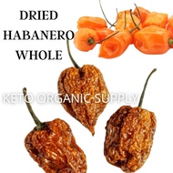 Dried Habanero Whole 250g WHOLESALES Dried Habanero Pepper Chili | Habanero Cili Kering - Mexican Ha