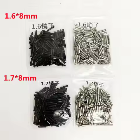 Keychannel 200/400/600/800pcs 1.6*8mm 1.7*8mm Flip Remote Key Blade Fixed Pin Car Key Fob Iron Pins