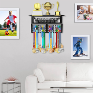 Medal Hanger DisplayTrophy Holder15.8 X 7inch Medal Holder and Trophy Display Hanger Rack Frame Wall
