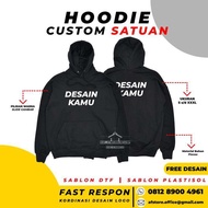 Jaket Hoodie Jumper / Zipper Custom Design Suka suka Satuan Sweater Sablon - S 1 sisi sablon
