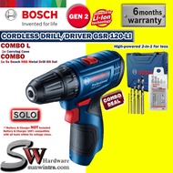 COMBO Bosch GSR120-LI Cordless Drill/Driver,5Pcs HSS Metal Drill Bit,**SOLO or Battery &amp; Charger Set GSR 120 GSR 120-LI