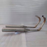 Custom exhaust benelli patagonian eagle 250 nobrands exhaust original