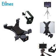 Etimes Universal Tablet Tripod Mount Adapter+Cell Phone Holder Clamp for iPhone Tab iPad