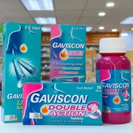 Gaviscon Liquid Tablet Chew Double Action Indigestion Heartburn Fast Relief Available Sachet and Tab