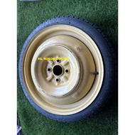 (USED) SPARE TYRE TAYAR T105/70D16 PCD 100  4H
