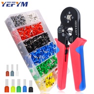Ferrule Crimping Tool Kit With 1200PCS Wire Connectors, Preciva AWG23-7 Self-adjustable Ratchet Wire