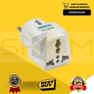 TRAVEL ADAPTOR - UNIVERSAL ADAPTOR - 3-Prong to 2-Prong Plug Connection - Plug - CONVERTER ADAPTOR -