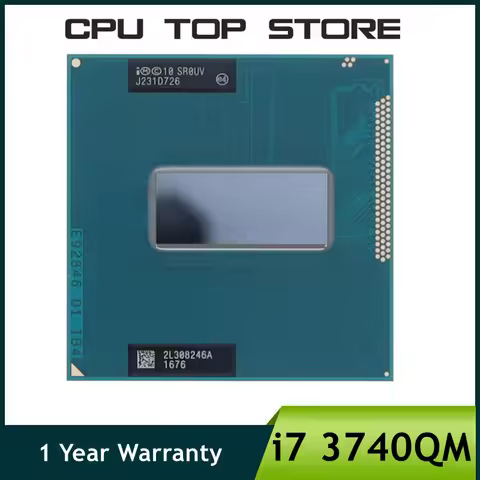 Intel Core i7 3740QM SR0UV 2.7GHz Quad-Core Eight-Thread notebook CPU Laptop Processor 45W Socket G2